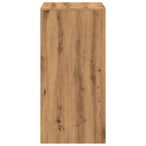 Bartafel 51x50x103,5 cm bewerkt hout artisanaal eikenkleur 6