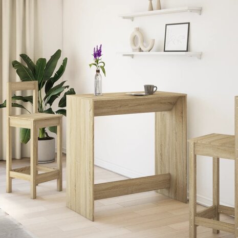 Bartafel 102x50x103,5 cm bewerkt hout sonoma eikenkleur 3