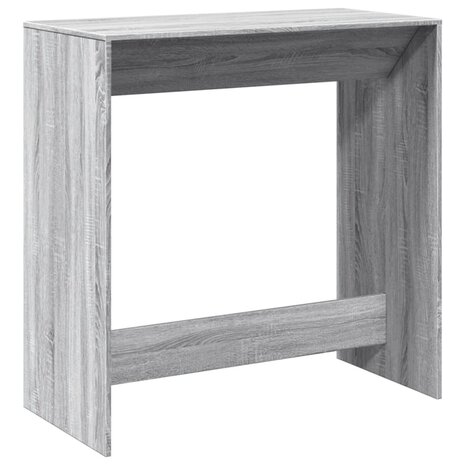 Bartafel 102x50x103,5 cm bewerkt hout grijs sonoma eikenkleur 2