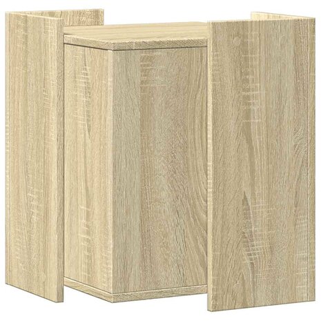 Kattenbakkast 42x42x51 cm bewerkt hout sonoma eikenkleurig 5