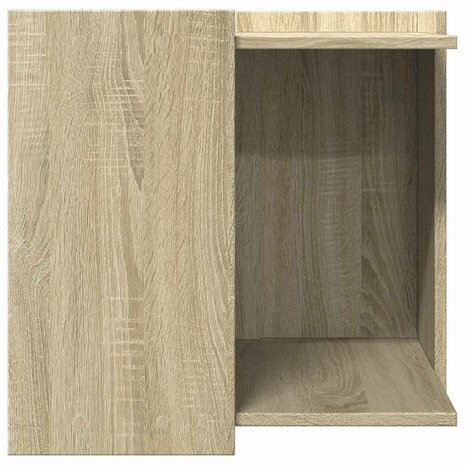 Kattenbakkast 53x53x51 cm bewerkt hout sonoma eikenkleurig 6