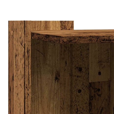 Kattenbakkast 53x53x51 cm bewerkt hout oud houtkleurig 7