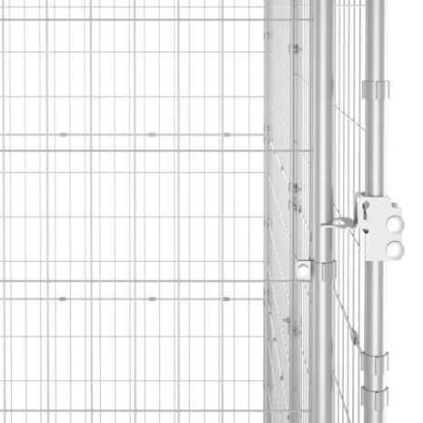 Hondenkennel voor buiten 110x220x180 cm gegalvaniseerd staal 5