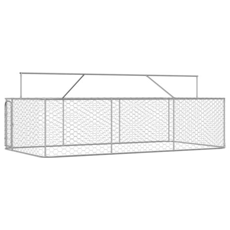 Hondenkennel voor buiten met dak 400x200x150 cm 7