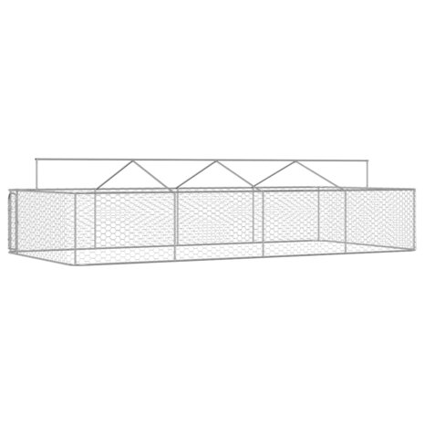 Hondenkennel voor buiten met dak 600x300x150 cm 7