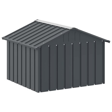 Hondenhok 116,5x103x81,5 cm gegalvaniseerd staal antracietkleur 7