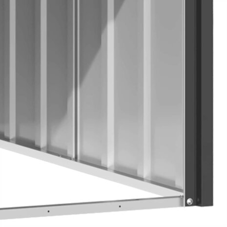 Hondenhok 116,5x153x81,5 cm gegalvaniseerd staal antracietkleur 8