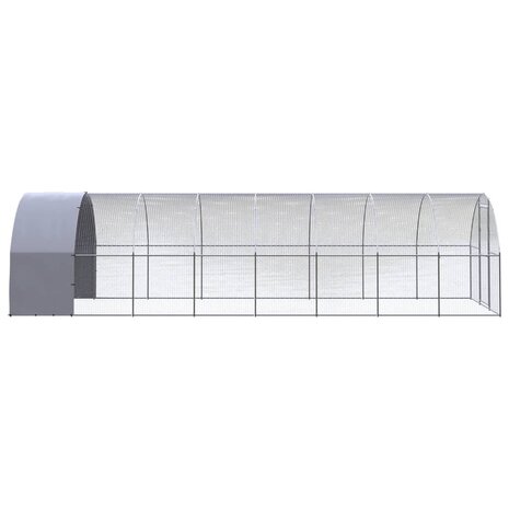 Kippenren 3x8x2 m gegalvaniseerd staal 3