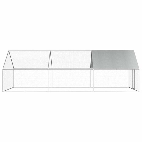 Kippenhok 2,75x6x1,92 m gegalvaniseerd staal 3