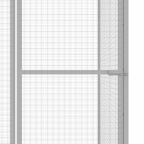 Kattenkooi 3x1,5x1,5 m gegalvaniseerd staal 4