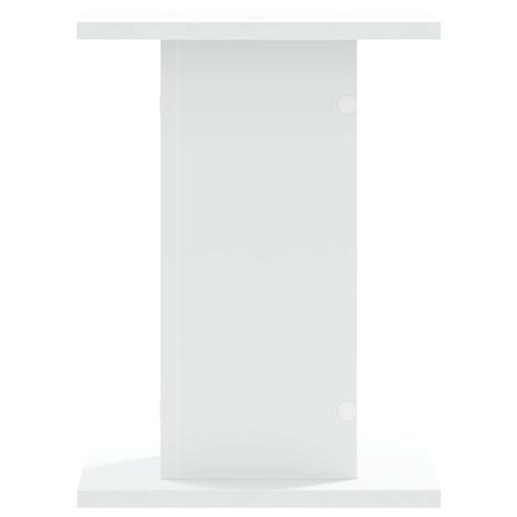 Speakerstandaards 2 st 30x30x40 cm bewerkt hout wit 3
