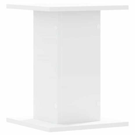 Speakerstandaards 2 st 30x30x40 cm bewerkt hout wit 4