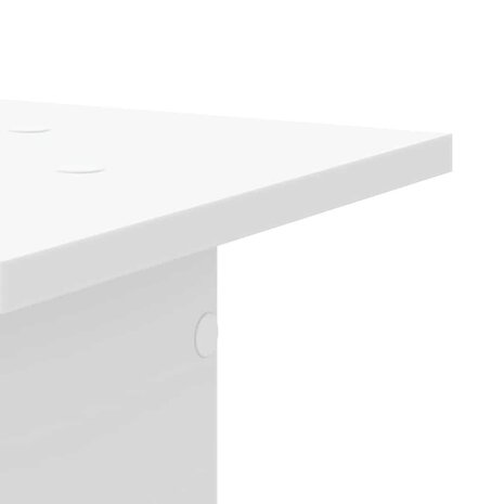 Speakerstandaards 2 st 30x30x40 cm bewerkt hout wit 6