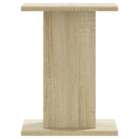 Speakerstandaards 2 st 30x30x40 cm bewerkt hout sonoma eiken 3