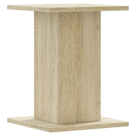 Speakerstandaards 2 st 30x30x40 cm bewerkt hout sonoma eiken 4