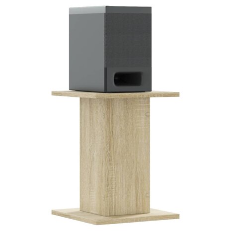 Speakerstandaards 2 st 30x30x40 cm bewerkt hout sonoma eiken 7