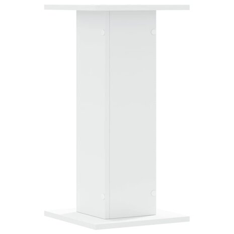 Speakerstandaards 2 st 30x30x60 cm bewerkt hout wit 4