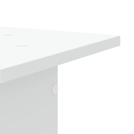 Speakerstandaards 2 st 30x30x60 cm bewerkt hout wit 6