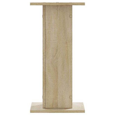 Speakerstandaards 2 st 30x30x60 cm bewerkt hout sonoma eiken 3