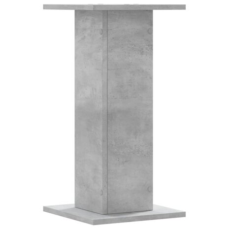 Speakerstandaards 2 st 30x30x60 cm bewerkt hout betongrijs 4