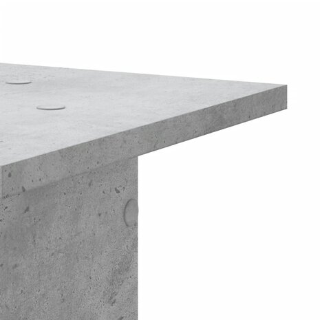 Speakerstandaards 2 st 30x30x60 cm bewerkt hout betongrijs 6