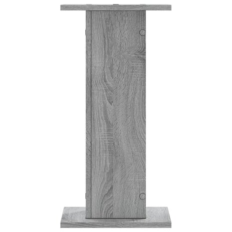 Speakerstandaards 2 st 30x30x60 cm bewerkt hout grijs sonoma 3