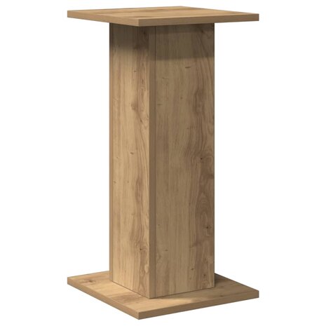 Speakerstandaards 2 st 30x30x60 cm hout artisanaal eikenkleurig 2
