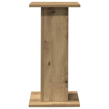 Speakerstandaards 2 st 30x30x60 cm hout artisanaal eikenkleurig 5