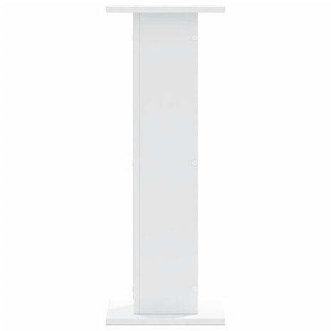 Speakerstandaards 2 st 30x30x80 cm bewerkt hout wit 3
