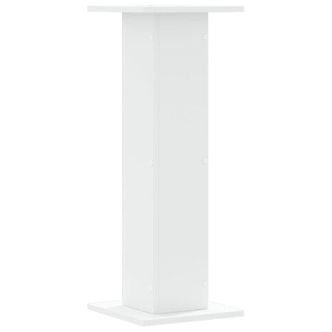 Speakerstandaards 2 st 30x30x80 cm bewerkt hout wit 4
