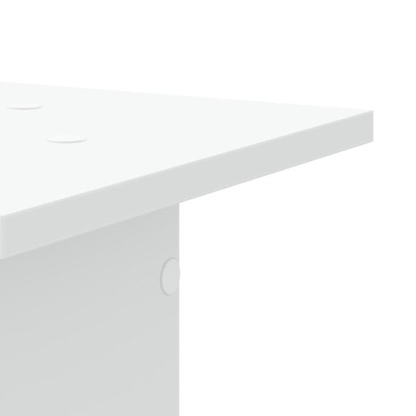 Speakerstandaards 2 st 30x30x80 cm bewerkt hout wit 6