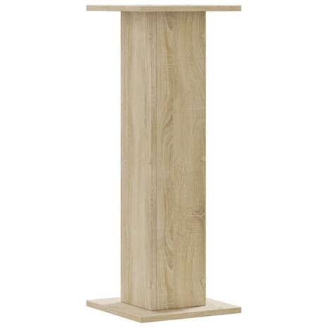Speakerstandaards 2 st 30x30x80 cm bewerkt hout sonoma eiken 4