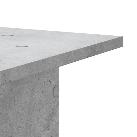 Speakerstandaards 2 st 30x30x80 cm bewerkt hout betongrijs 6