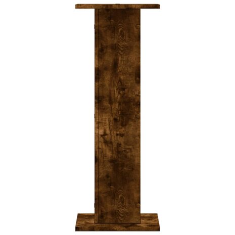 Speakerstandaards 2 st 30x30x80 cm bewerkt hout gerookt eiken 3