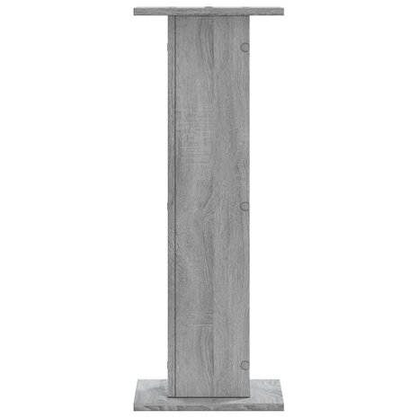 Speakerstandaards 2 st 30x30x80 cm bewerkt hout grijs sonoma 3