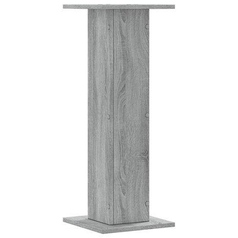 Speakerstandaards 2 st 30x30x80 cm bewerkt hout grijs sonoma 4