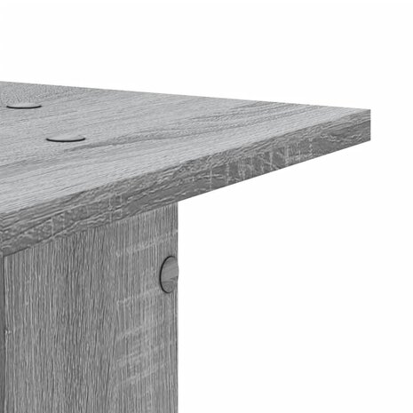 Speakerstandaards 2 st 30x30x80 cm bewerkt hout grijs sonoma 6
