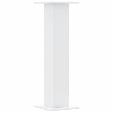 Speakerstandaards 2 st 30x30x95 cm bewerkt hout wit 4