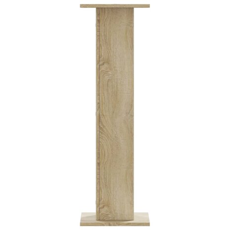 Speakerstandaards 2 st 30x30x95 cm bewerkt hout sonoma eiken 3