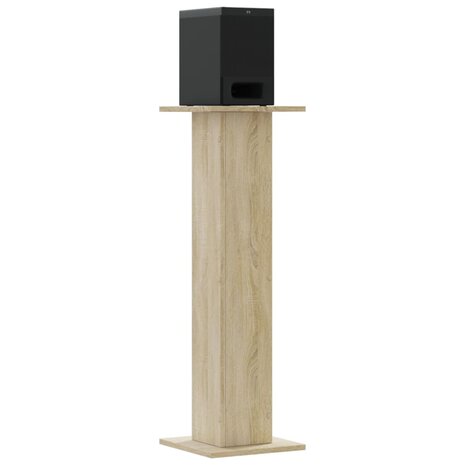 Speakerstandaards 2 st 30x30x95 cm bewerkt hout sonoma eiken 7