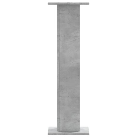 Speakerstandaards 2 st 30x30x95 cm bewerkt hout betongrijs 3