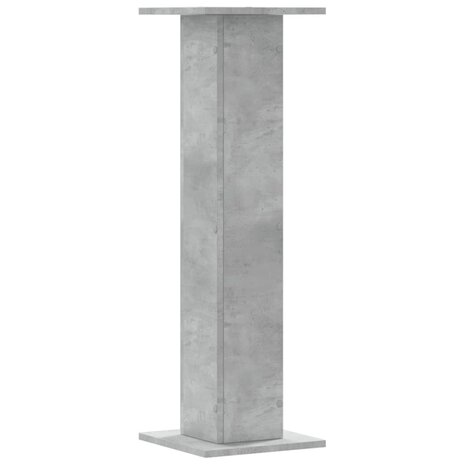 Speakerstandaards 2 st 30x30x95 cm bewerkt hout betongrijs 4