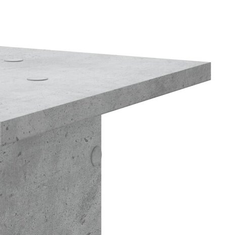 Speakerstandaards 2 st 30x30x95 cm bewerkt hout betongrijs 6