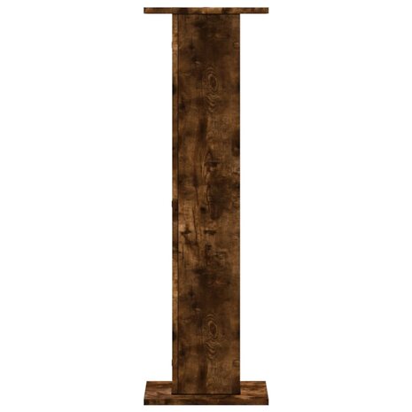 Speakerstandaards 2 st 30x30x95 cm bewerkt hout gerookt eiken 3