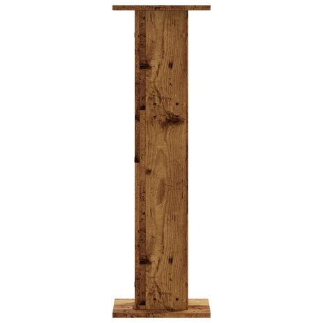 Speakerstandaards 2 st 30x30x95 cm bewerkt hout oud houtkleurig 3