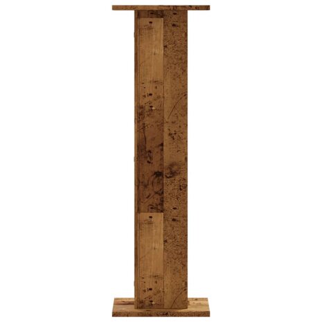 Speakerstandaards 2 st 30x30x95 cm bewerkt hout oud houtkleurig 5