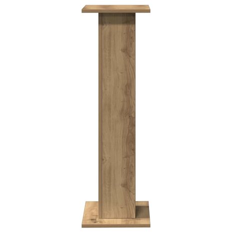 Speakerstandaards 2 st 30x30x95 cm hout artisanaal eikenkleurig 4