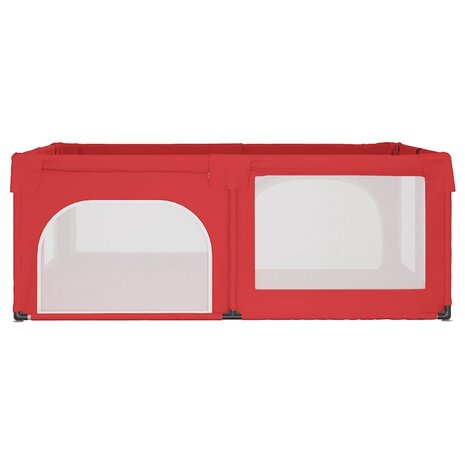 Babybox met 2 deuren oxford stof rood 4