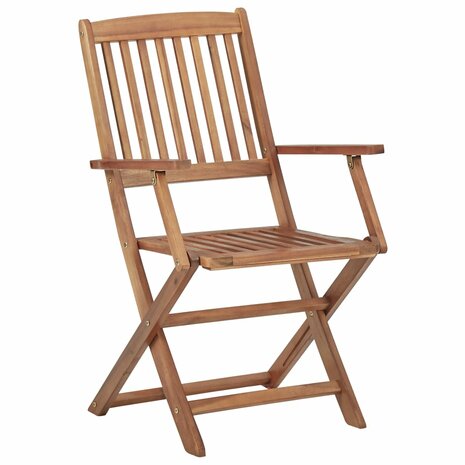 Tuinstoelen 2 st inklapbaar massief acaciahout 2