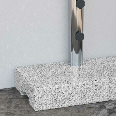 Parasolvoet rechthoekig 25 kg graniet  3